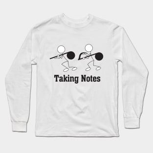 Music Taking Notes Long Sleeve T-Shirt